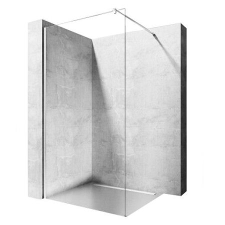 Rea Flexi Ścianka prysznicowa Walk-In 120x185 cm profile chrom szkło przezroczyste z powłoką Easy Clean REA-K1905