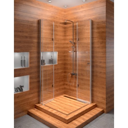 Rea Fold Kabina prysznicowa bez brodzika 90x90 cm, profile chrom, szkło transparent REA-K9991