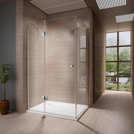 Rea Madox Kabina prysznicowa bez brodzika 90x120 cm, wersja prawa, profile chrom, szkło transparent REA-K1003