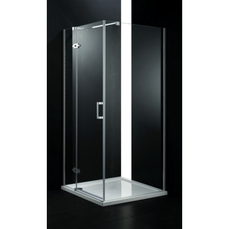Rea Morgan Kabina prysznicowa bez brodzika 90x90 cm, profile chrom, szkło transparent REA-K7400
