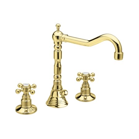 Reitano Antea Bateria umywalkowa wysoka z korkiem złota R322ZŁ