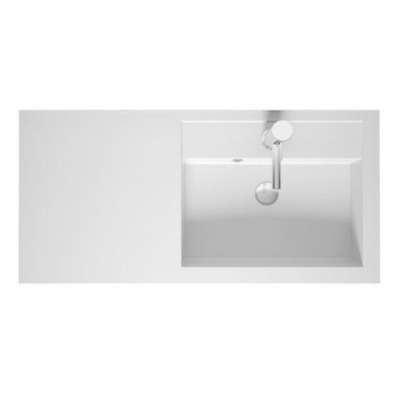 Riho Bologna Umywalka meblowa z półką 100x48 lewa cm biały połysk F7BO1100481111/W014003005