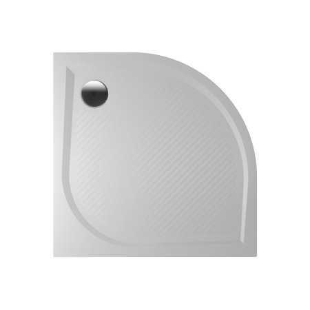 Riho Kolping Brodzik półokrągły 100x100x3 cm marmur syntetyczny, biały DB18/D004003005