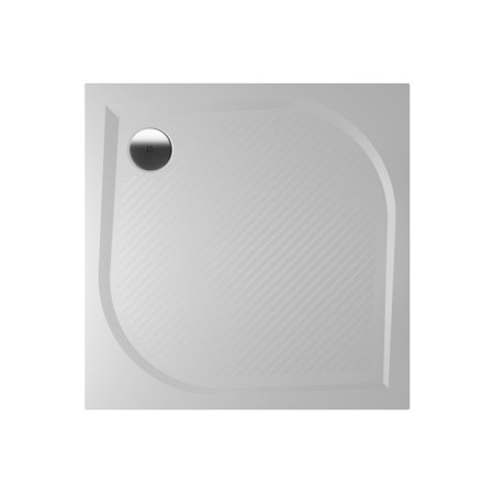Riho Kolping Brodzik prostokątny 80x80x3 cm marmur syntetyczny, biały DB20/D004004005