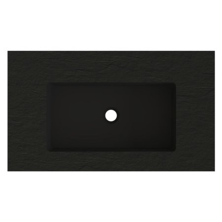Riho Livit Stone Top Umywalka meblowa lub wisząca 80,3x46 cm czarny mat F70063/W010002304
