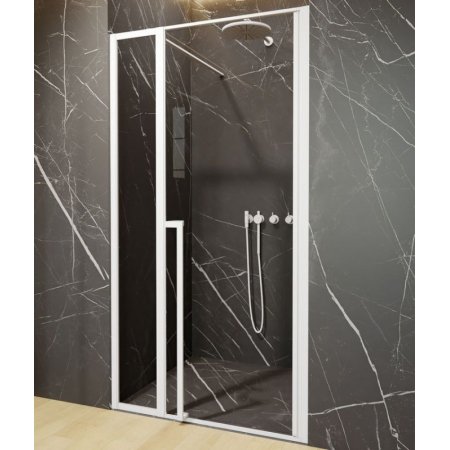 Riho Lucid GD104 Drzwi uchylne 110x200 cm profile biały mat szkło przezroczyste GD111W000/G005004122