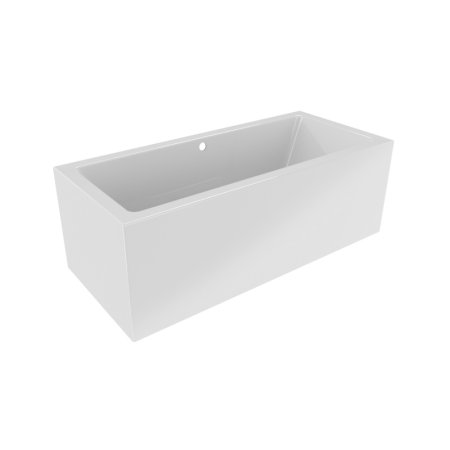 Riho Rethink Cubic Plug & Play Wanna prostokątna 160x70 cm z napełnieniem przez przelew biała B104025005