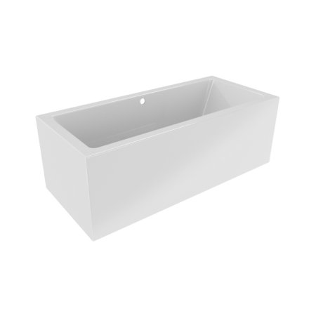 Riho Rethink Cubic Plug & Play Wanna prostokątna 180x80 cm z napełnianiem przez przelew + obudowa + nóżki biała B106026005