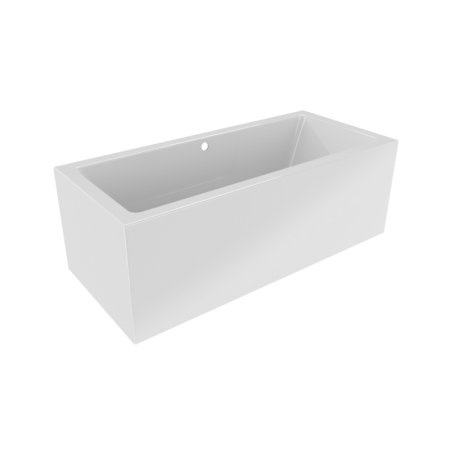 Riho Rethink Cubic Plug & Play Wanna prostokątna 180x90 cm z napełnianiem przez przelew + obudowa + nóżki biała B107025005