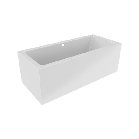 Riho Rethink Cubic Plug & Play Wanna prostokątna 190x80 cm z napełnianiem przez przelew + obudowa + nóżki biała B108026005