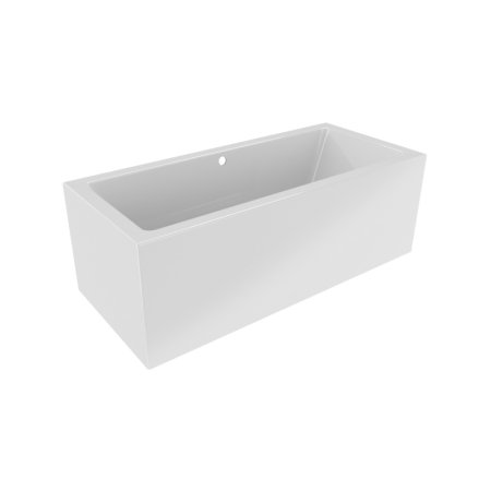 Riho Rethink Cubic Plug & Play Wanna prostokątna 190x90 cm z napełnianiem przez przelew + obudowa + nóżki biała B109025005