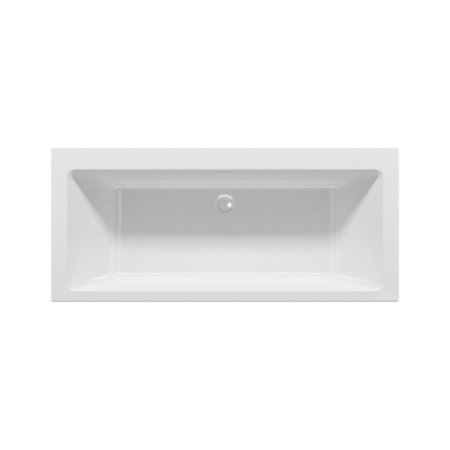 Riho Rethink Cubic Wall Plug&Play Back2Wall Wanna prostokątna 180x80 cm z napełnianiem przez przelew biała B160024005