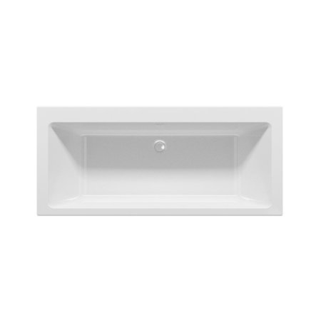 Riho Rethink Cubic Wall Wanna prostokątna 180x80 cm z napełnianiem przez przelew biała B160002005