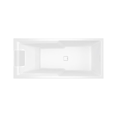 Riho Still Shower LED Wanna prostokątna 180x80 cm z napełnianiem przez przelew z oświetleniem LED zagłówek po lewej stronie biała B103015005
