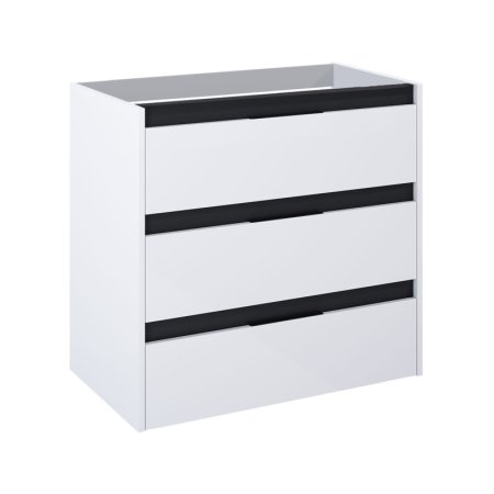 Roca Alpine Szafka podumywalkowa 78,5x45,2x74 cm biały/czarny A857868606