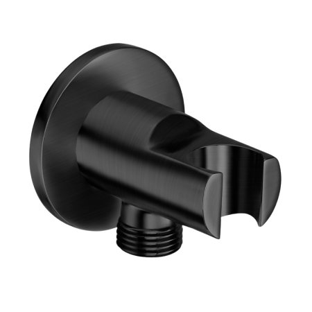 Roca Aqua Przyłącze węża z uchwytem czarny mat A5B5250NB0