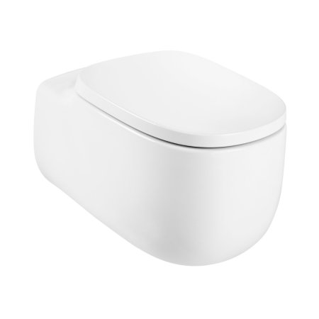 Roca Beyond Toaleta WC podwieszana 58x39,5 cm Rimless bez kołnierza z powłoką biała A3460B7S00