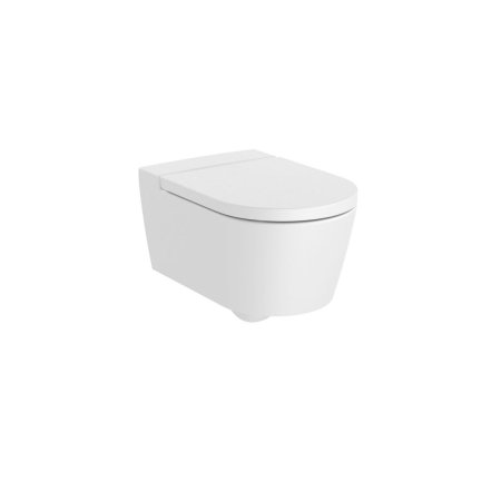 Roca Beyond Toaleta WC podwieszana 58x39,5 cm Rimless bez kołnierza z powłoką biała A3460B7S00
