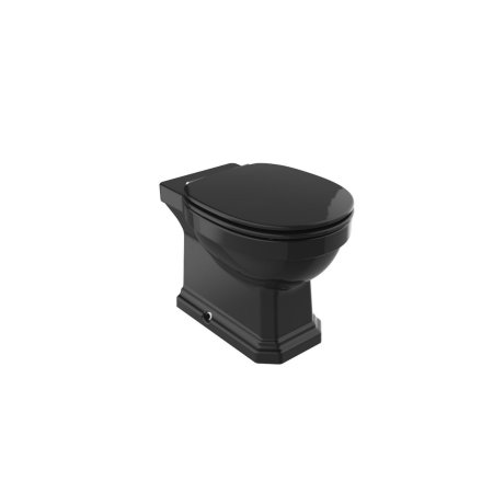 Roca Carmen Black Toaleta WC stojąca 56x37 cm bez kołnierza czarny połysk A3440A9560