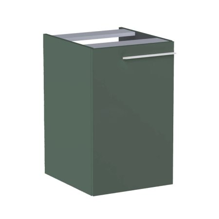 Roca Ella Szafka boczna 44,6x40x63,5 cm z koszem zielony mat A857774534