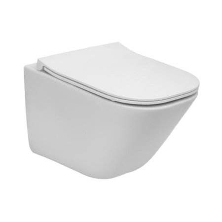 Roca Gap Toaleta WC podwieszana 48x34,7 cm Rimless bez kołnierza z powłoką biała A34647AS00