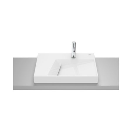 Roca Horizon Umywalka nablatowa 60x42 cm z otworem na baterię biały z powłoką Supraglaze A327276S0B