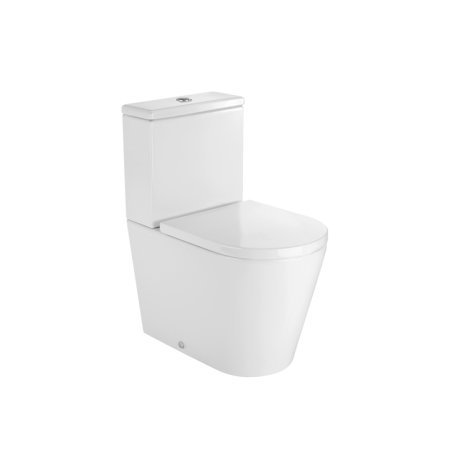 Roca Inspira Round Toaleta WC kompaktowa 37x60x76 cm odpływ podwójny Compacto, biała A342528000