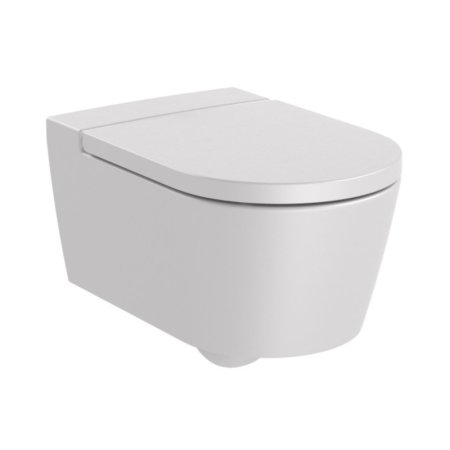 Roca Inspira Round Toaleta WC 56x37 cm bez kołnierza perłowa A346527630