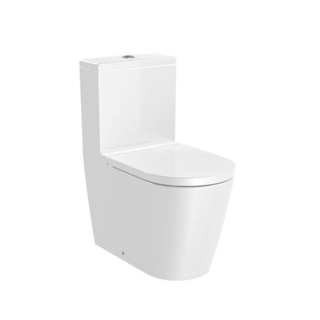 Roca Inspira Toaleta WC kompaktowa 64,5x37,5 cm Rimless bez kołnierza biała A342526000	