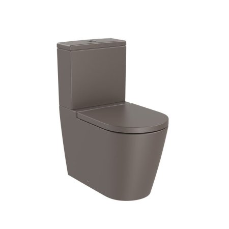 Roca Inspira Toaleta WC stojąca 64,5x37,5 cm kompaktowa bez kołnierza cafe A342526660