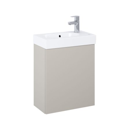 Roca Mini-N Unik Zestaw szafka podumywalkowa 45x24,9x49,6 cm fume mat + umywalka meblowa biała A852445539