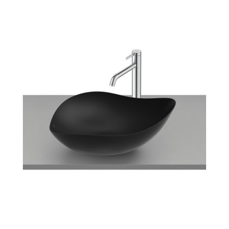 Roca Ohtake Umywalka nablatowa 55x38,5 cm czarny mat A327A13080
