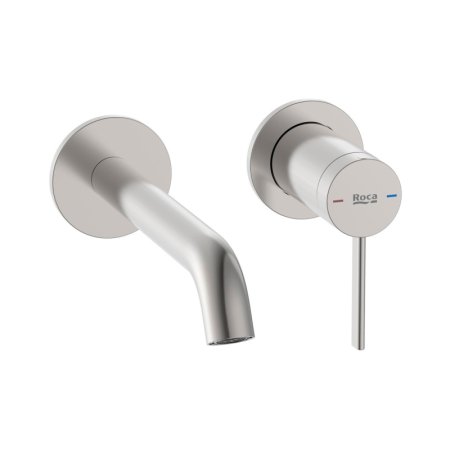 Roca Ona Bateria umywalkowa podtynkowa PVD inox z powłoką Everlux A5A359ESM0