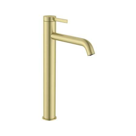 Roca Ona Bateria umywalkowa wysoka Cold start PVD brushed gold z powłoką Everlux A5A349EVA0