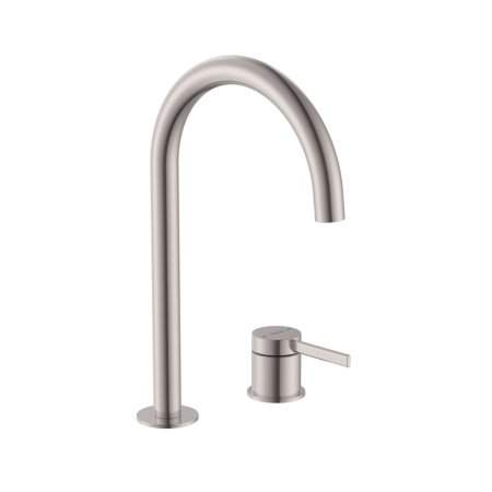 Roca Ona Bateria umywalkowa wysoka PVD inox z powłoką Everlux A5A389ESM0