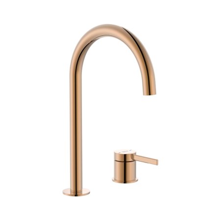 Roca Ona Bateria umywalkowa wysoka PVD rose gold z powłoką Everlux A5A389ERG0