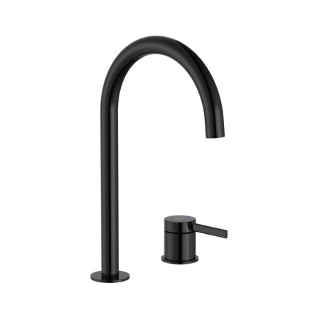 Roca Ona Bateria umywalkowa wysoka PVD titanium black z powłoką Everlux A5A389ECN0