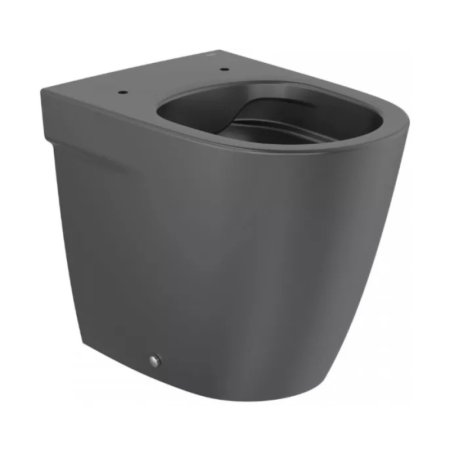 Roca Ona Toaleta WC stojąca Rimless bez kołnierza czarny mat A347687080