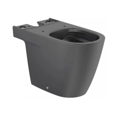 Roca Ona Toaleta WC stojąca Rimless bez kołnierza kompakt czarny mat A342687080