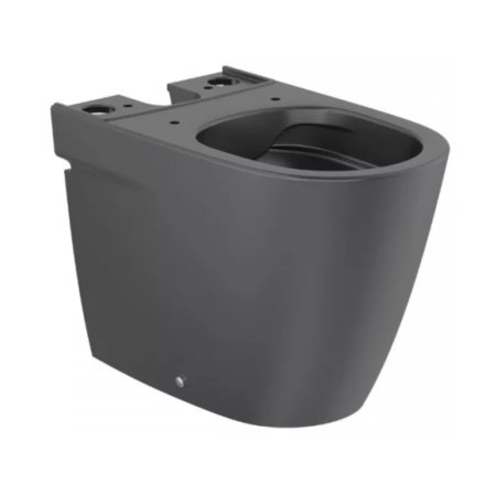 Roca Ona Toaleta WC stojąca Rimless bez kołnierza kompakt czarny mat A342688080