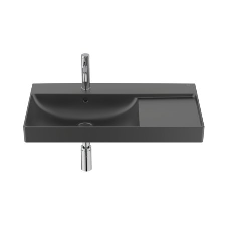Roca Ona Umywalka wisząca 80x46 cm lewa czarny mat A327689080