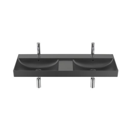 Roca Ona Umywalka wisząca podwójna 120x46 cm czarny mat A32768B080