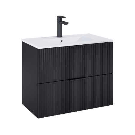Roca Reef Szafka podumywalkowa 79,6x45x63,5 cm czarny mat A857955532