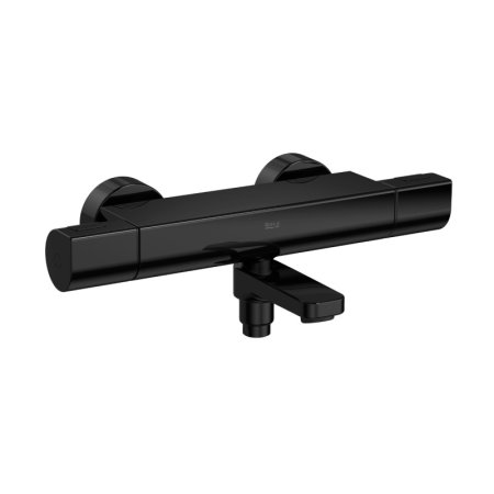 Roca T-1000 Bateria wannowa termostatyczna natynkowa Titanium Black A5A1E2ECN0