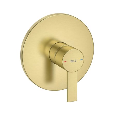 Roca Targa Bateria prysznicowa podtynkowa PVD brushed gold z powłoką Everlux A5A2B5FVA0