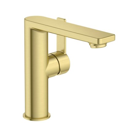 Roca Targa Bateria umywalkowa Cold Start z korkiem PVD brushed gold z powłoką Everlux A5A405FVA0