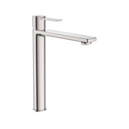 Roca Targa Bateria umywalkowa wysoka Cold Start bez korka PVD inox z powłoką Everlux A5A345FSM0