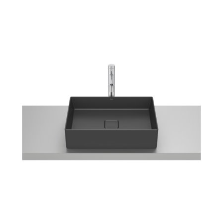 Roca Terra Umywalka nablatowa 51x36 cm czarny mat A32787Z080