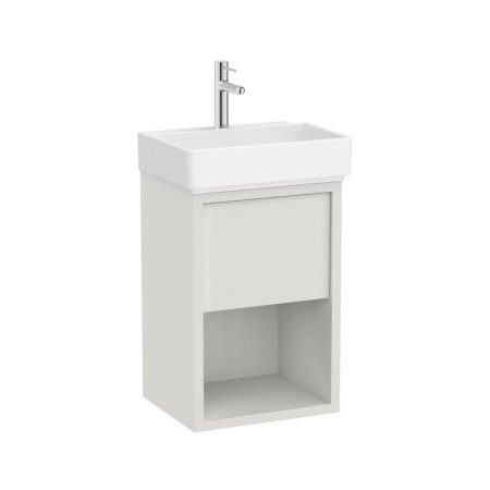 Roca Tura Unik Compacto Zestaw szafka podumywalkowa 45x36x60 cm biały mat + umywalka meblowa biała A852023558