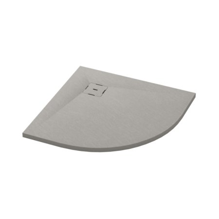 Ronal Calce Brodzik półokrągły 90x90 cm szary beton W31R5509014